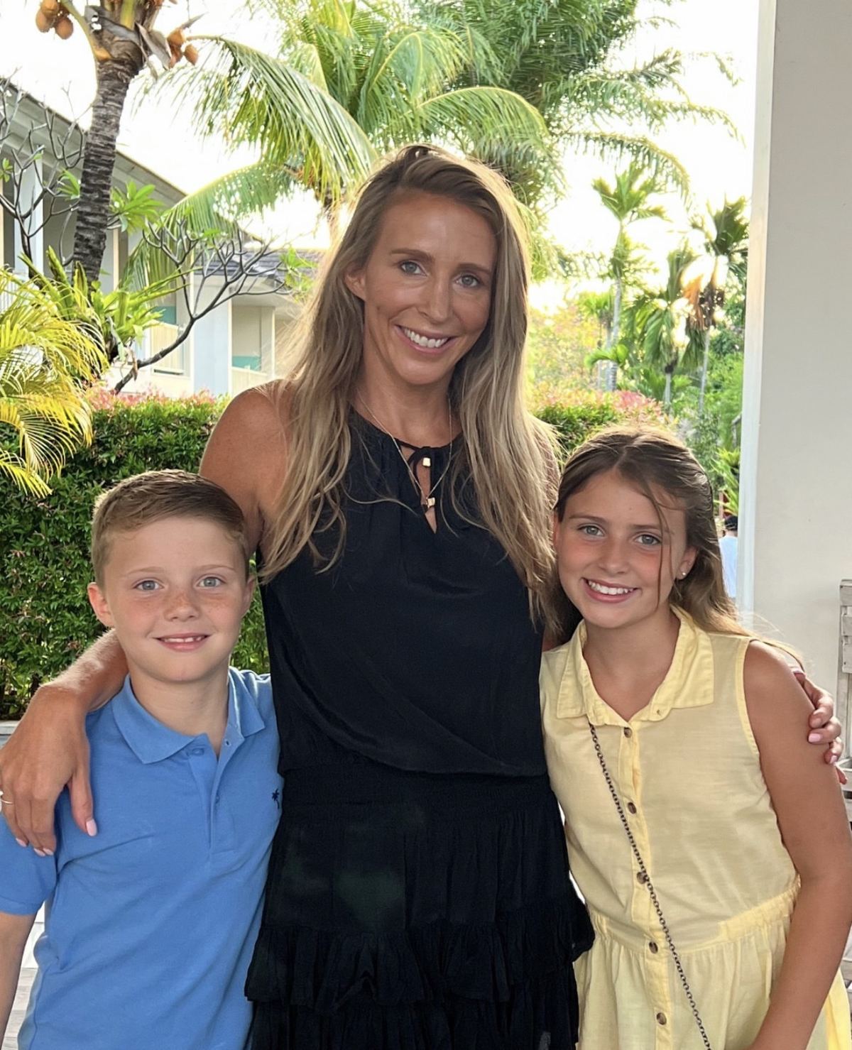 Louisa Williams with her two children